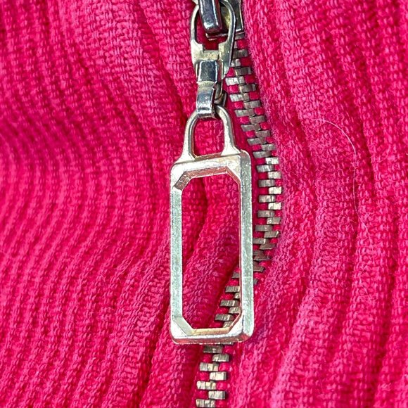 Vintage COLDWATER CREEK XXL Red Y2K Faded Snowflake Holiday Half Zip Sweater - Picture 10 of 11